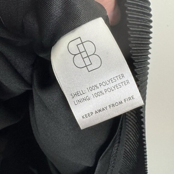 Baltic Born Athena Pleated Midi Dress Black Size Medium - Picture 4 of 7